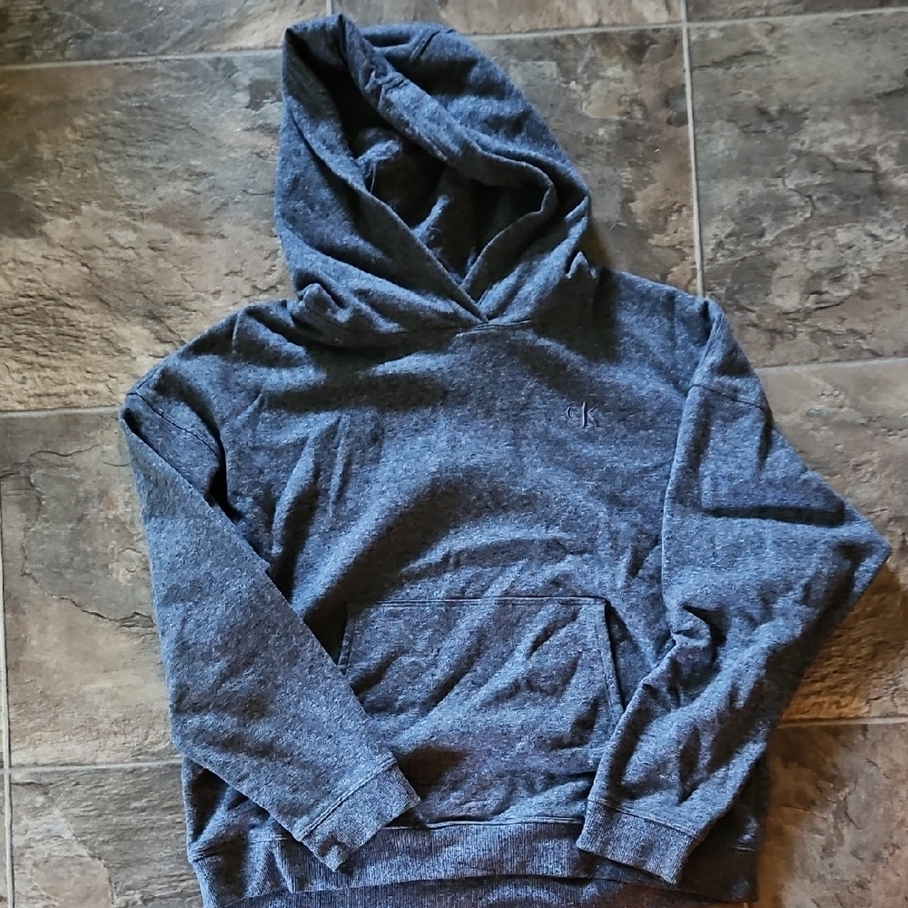 Calvin Klein Gray Heathered Sweatshirt Hoodie